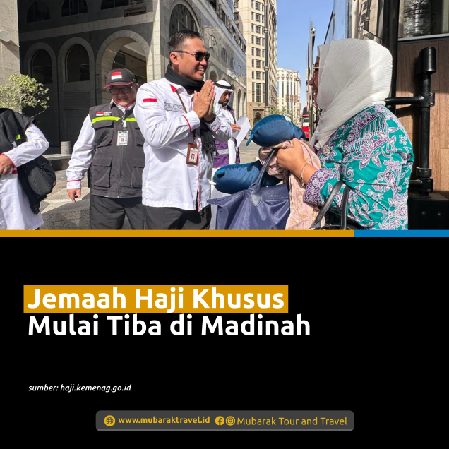 Jemaah Haji Khusus Mulai Tiba di Madinah